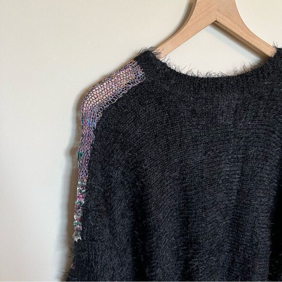 Shu Shu Patchwork Shag Sweater - Picture 6 of 13